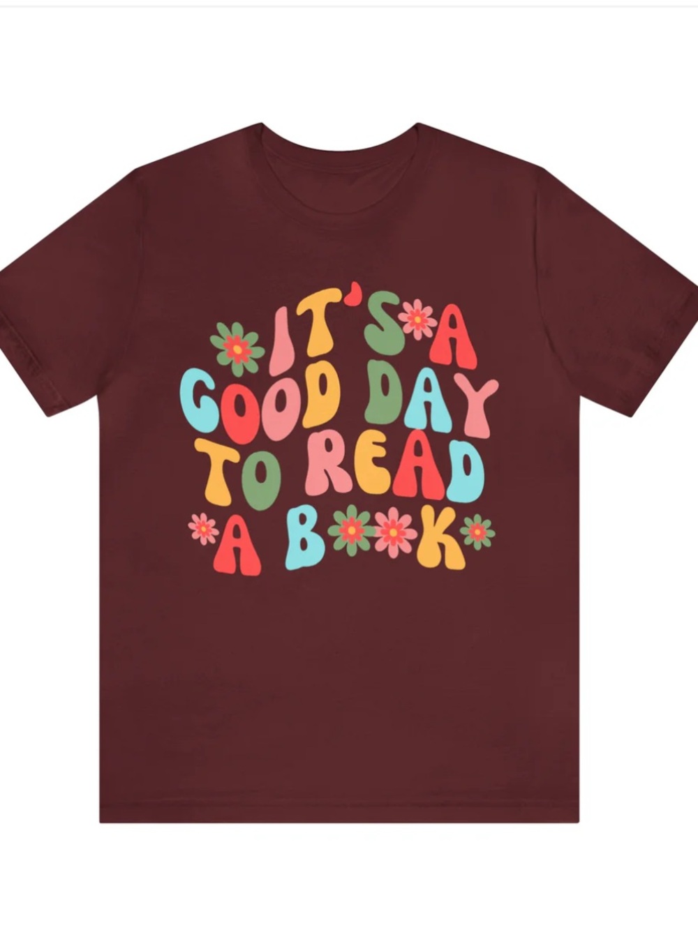 SHEIN | Maroon Burgundy Graphic Tee
